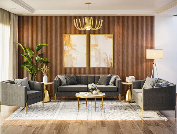 VelvetLuxe Modular Sofa